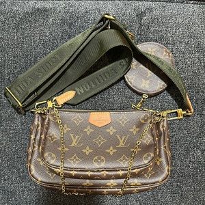 Louis Vuitton Multi Pochette Accessoires in Khaki monogram